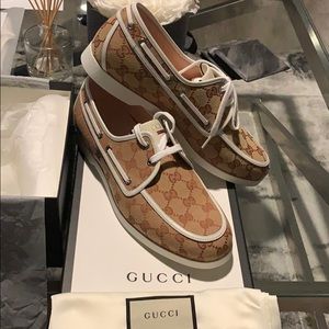 Brand New Men Gucci Boat Shoes EU Sz 41